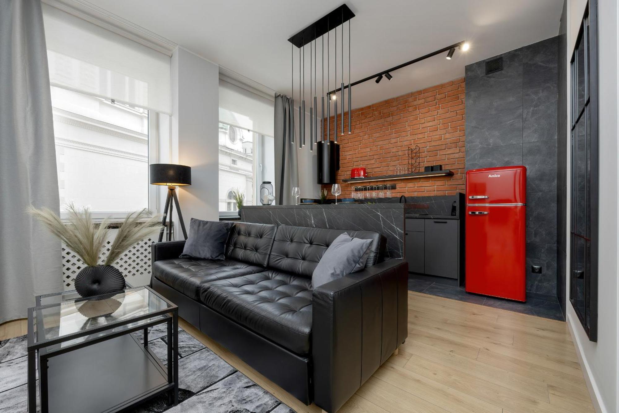 Exclusive Grey And Red Apartment In Warsaw Center By Noclegi Renters מראה חיצוני תמונה